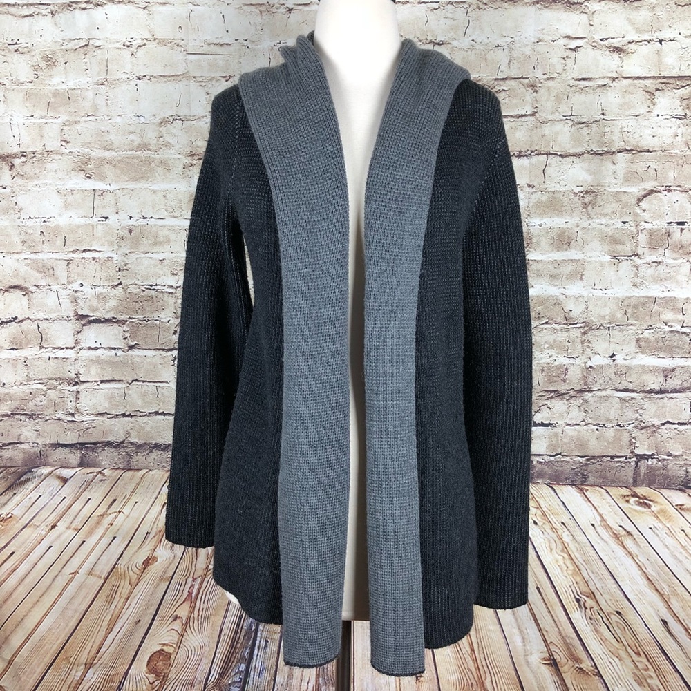 Eileen Fisher Merino Wool Gray Cardigan SOLD - Picture 1 of 7
